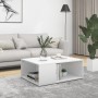 Mesa de centro madera contrachapada blanco 90x67x33 cm de vidaXL, Mesas de centro - Ref: Foro24-806903, Precio: 56,27 €, Desc...