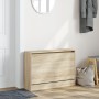 Zapatero de madera de ingeniería roble Sonoma 80x21x57 cm en Zapateros y organizadores de calzado | Comprar online en Foru.es