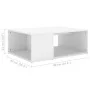Mesa de centro madera contrachapada blanco 90x67x33 cm de vidaXL, Mesas de centro - Ref: Foro24-806903, Precio: 51,56 €, Desc...