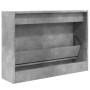 Mueble zapatero madera de ingeniería gris hormigón 80x21x57 cm en Zapateros y organizadores de calzado | Comprar online en Foru.