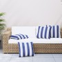 Cojines 4 unidades tela a rayas azul y blanco 60x60 cm de vidaXL, Cojines - Ref: Foro24-360418, Precio: 55,25 €, Descuento: %