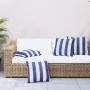 Cojines 4 unidades tela a rayas azul y blanco 60x60 cm de vidaXL, Cojines - Ref: Foro24-360418, Precio: 53,83 €, Descuento: %