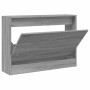 Zapatero de madera de ingeniería gris Sonoma 80x21x57 cm en Zapateros y organizadores de calzado | Comprar online en Foru.es