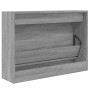 Zapatero de madera de ingeniería gris Sonoma 80x21x57 cm en Zapateros y organizadores de calzado | Comprar online en Foru.es