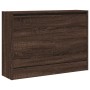 Zapatero de madera de ingeniería marrón roble 80x21x57 cm en Zapateros y organizadores de calzado | Comprar online en Foru.es