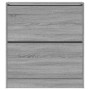 Zapatero de madera de ingeniería gris Sonoma 80x21x87,5 cm en Zapateros y organizadores de calzado | Comprar online en Foru.es