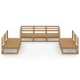 Muebles de jardín 7 piezas marrón miel madera maciza de pino en Conjuntos de jardín | Comprar online en Foru.es