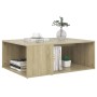 Mesa de centro madera contrachapada roble Sonoma 90x67x33 cm de vidaXL, Mesas de centro - Ref: Foro24-806906, Precio: 55,02 €...