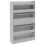 Zapatero de madera de ingeniería gris Sonoma 80x21x125,5 cm en Zapateros y organizadores de calzado | Comprar online en Foru.es