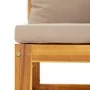 Modular corner sofas 2 units acacia wood with taupe gray cushions by vidaXL, Modular outdoor sofas - Ref: Foro24-360000, Pric...
