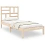 Estructura de cama madera maciza 100x200 cm de vidaXL, Camas y somieres - Ref: Foro24-3105940, Precio: 89,37 €, Descuento: %