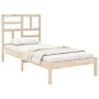 Estructura de cama madera maciza 100x200 cm de vidaXL, Camas y somieres - Ref: Foro24-3105940, Precio: 89,37 €, Descuento: %