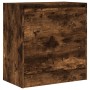 Zapatero de madera de ingeniería roble ahumado 60x34x63,5 cm en Zapateros y organizadores de calzado | Comprar online en Foru.es