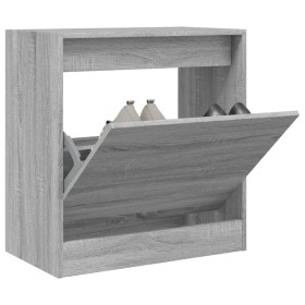 Zapatero de madera de ingeniería gris Sonoma 60x34x63,5 cm en Zapateros y organizadores de calzado | Comprar online en Foru.es