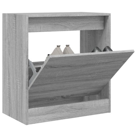 Zapatero de madera de ingeniería gris Sonoma 60x34x63,5 cm en Zapateros y organizadores de calzado | Comprar online en Foru.es