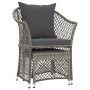 Set de muebles de jardín 2 pzas cojines ratán sintético gris de vidaXL, Conjuntos de jardín - Ref: Foro24-319688, Precio: 126...