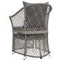 Set de muebles de jardín 2 pzas cojines ratán sintético gris de vidaXL, Conjuntos de jardín - Ref: Foro24-319688, Precio: 126...