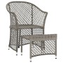 Set de muebles de jardín 2 pzas cojines ratán sintético gris de vidaXL, Conjuntos de jardín - Ref: Foro24-319688, Precio: 126...