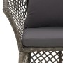 Set de muebles de jardín 2 pzas cojines ratán sintético gris de vidaXL, Conjuntos de jardín - Ref: Foro24-319688, Precio: 126...