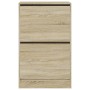 Zapatero de madera de ingeniería roble Sonoma 60x34x96,5 cm en Zapateros y organizadores de calzado | Comprar online en Foru.es