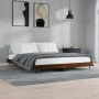 Estructura de cama madera de ingeniería marrón roble 120x200 cm de vidaXL, Camas y somieres - Ref: Foro24-832260, Precio: 95,...