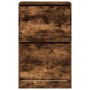 Zapatero de madera de ingeniería roble ahumado 60x34x96,5 cm en Zapateros y organizadores de calzado | Comprar online en Foru.es
