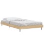 Estructura de cama madera de ingeniería roble Sonoma 100x200 cm de vidaXL, Camas y somieres - Ref: Foro24-832264, Precio: 68,...