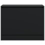 Zapatero de madera de ingeniería negro 80x34x63 cm en Zapateros y organizadores de calzado | Comprar online en Foru.es
