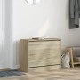 Zapatero de madera de ingeniería roble Sonoma 80x34x63 cm en Zapateros y organizadores de calzado | Comprar online en Foru.es