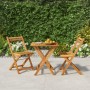 Muebles cafetería plegables 3 pzas madera maciza acacia de vidaXL, Conjuntos de jardín - Ref: Foro24-319703, Precio: 111,34 €...
