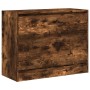 Zapatero de madera de ingeniería roble ahumado 80x34x63 cm en Zapateros y organizadores de calzado | Comprar online en Foru.es