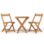Muebles cafetería plegables 3 pzas madera maciza acacia de vidaXL, Conjuntos de jardín - Ref: Foro24-319703, Precio: 111,34 €...