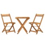 Muebles cafetería plegables 3 pzas madera maciza acacia de vidaXL, Conjuntos de jardín - Ref: Foro24-319703, Precio: 111,34 €...