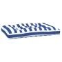 Cojín para palés tela a rayas azul y blanco 120x80x12 cm de vidaXL, Cojines para sillas y sofás - Ref: Foro24-360528, Precio:...