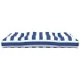 Cojín para palés tela a rayas azul y blanco 120x80x12 cm de vidaXL, Cojines para sillas y sofás - Ref: Foro24-360528, Precio:...