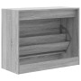 Zapatero de madera de ingeniería gris Sonoma 80x34x63 cm en Zapateros y organizadores de calzado | Comprar online en Foru.es