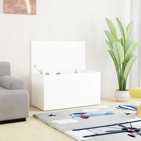White plywood storage trunk 84x42x46 cm by vidaXL, Toy chests - Ref: Foro24-803056, Price: 63,39 €, Discount: %