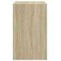 Zapatero de madera de ingeniería roble Sonoma 60x42x69 cm en Zapateros y organizadores de calzado | Comprar online en Foru.es