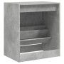 Mueble zapatero madera contrachapada gris hormigón 70x36x60 cm en Zapateros y organizadores de calzado | Comprar online en Foru.