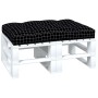Cojín para palés tela a cuadros negro 120x80x12 cm de vidaXL, Cojines para sillas y sofás - Ref: Foro24-360529, Precio: 43,50...