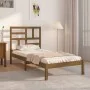 Estructura de cama madera maciza marrón miel 100x200 cm de vidaXL, Camas y somieres - Ref: Foro24-3105943, Precio: 101,56 €, ...