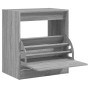 Zapatero de madera de ingeniería gris Sonoma 60x42x69 cm en Zapateros y organizadores de calzado | Comprar online en Foru.es