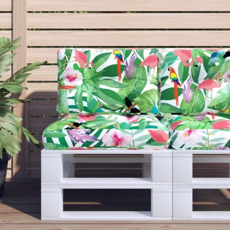 Cojín para palés tela multicolor 50x40x12 cm de vidaXL, Cojines para sillas y sofás - Ref: Foro24-360552, Precio: 19,06 €, De...
