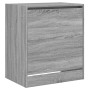 Zapatero de madera de ingeniería gris Sonoma 60x42x69 cm en Zapateros y organizadores de calzado | Comprar online en Foru.es
