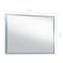 Espejo de pared de baño con LED 100x60 cm en Espejos | Comprar online en Foru.es
