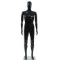 Maniquí de hombre completo base vidrio negro brillante 185 cm de vidaXL, Maniquís - Ref: Foro24-142927, Precio: 210,90 €, Des...