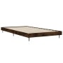 Estructura de cama contrachapada roble ahumado 90x200 cm de vidaXL, Camas y somieres - Ref: Foro24-832274, Precio: 75,06 €, D...
