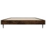 Estructura de cama contrachapada roble ahumado 90x200 cm de vidaXL, Camas y somieres - Ref: Foro24-832274, Precio: 75,06 €, D...