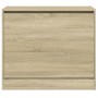 Zapatero de madera de ingeniería roble Sonoma 80x42x69 cm en Zapateros y organizadores de calzado | Comprar online en Foru.es