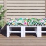 Cojín para palés tela multicolor 120x80x12 cm de vidaXL, Cojines para sillas y sofás - Ref: Foro24-360530, Precio: 57,81 €, D...